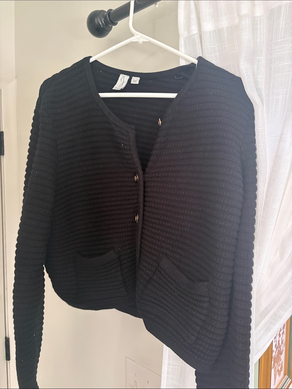 Joie Ribbed Knit Button-Front Women's Sweater Jacket